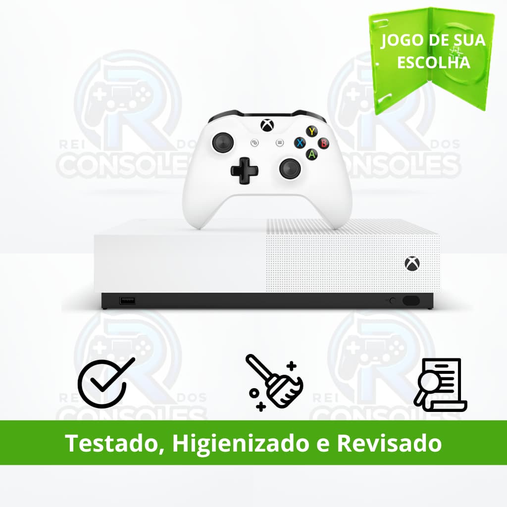 Xbox One S Vídeo Game 500GB ou 1TB + 1 ou 2 Controles + Jogo + Nota + Garantia