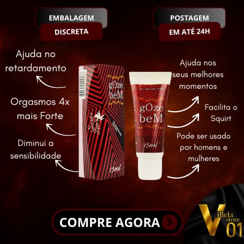 GOZE BEM GEL LUBRIFICANTE RETARDANTE MASCULINO (15ml) SEX SHOP PARA CASAL PRODUTOS ERÓTICOS