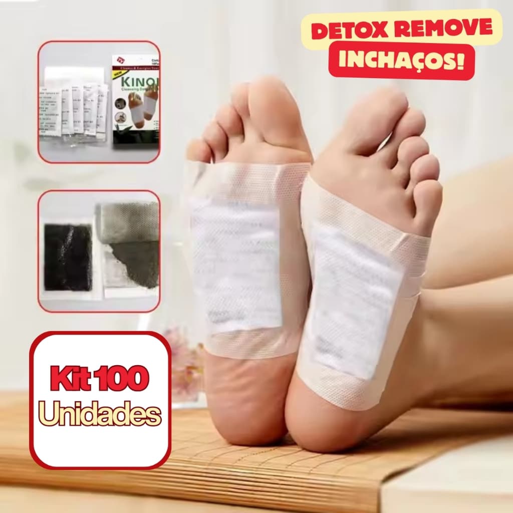 Kit 30, 60 e 100 Detox Para os Pés Natural – Eliminação de Toxinas e Bem - Estar Saúde, Sono Melhor e Energia