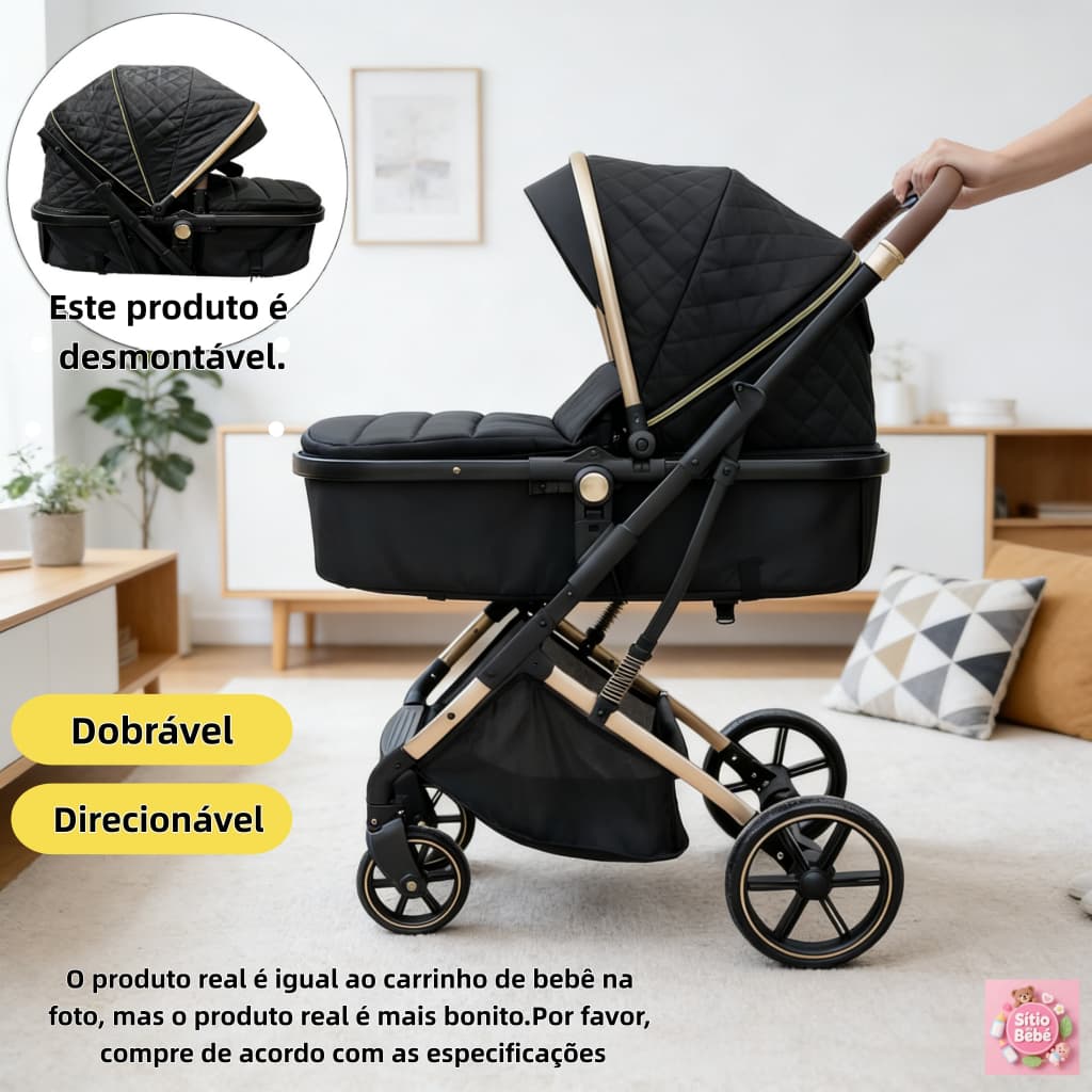 Carrinho De Bebê Passeio Reversíve Até 15kg Dobravel Confortavel Ajustavel