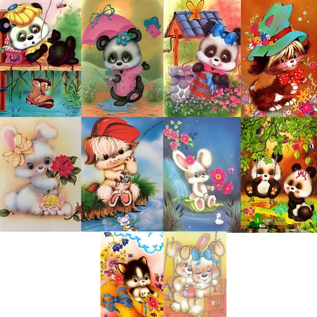 Papel De Carta Estilo Antigo Fofo Kit 10 unidades Impressão de Alta Qualidade