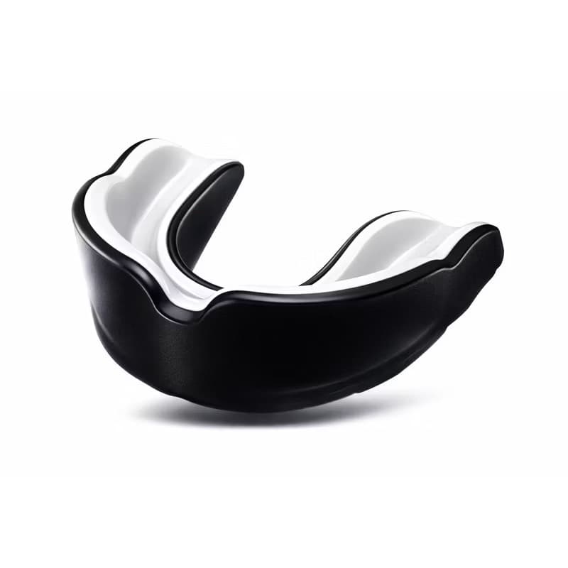 Protetor Bucal Moldável Universal Preto e Branco – Proteção para Boxe, MMA e Esportes de Contato