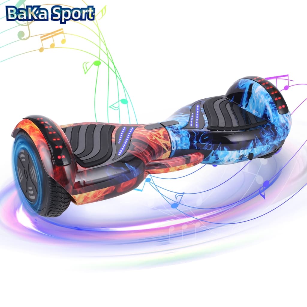 BAKA SPORT Hoverboard Infantil 6.5" com Luzes LED e Bluetooth caixa de som Overboard Infantil 800W