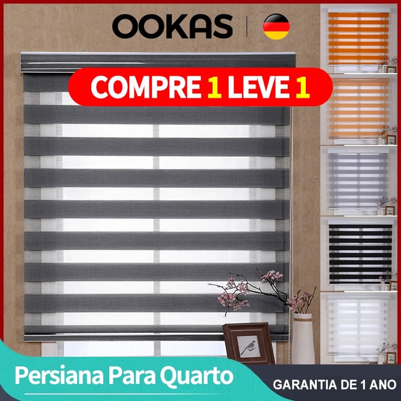 OOKAS Multicolorido Persiana Para Quarto Persiana PVC Cortinas E Persianas Blackout Alemãs