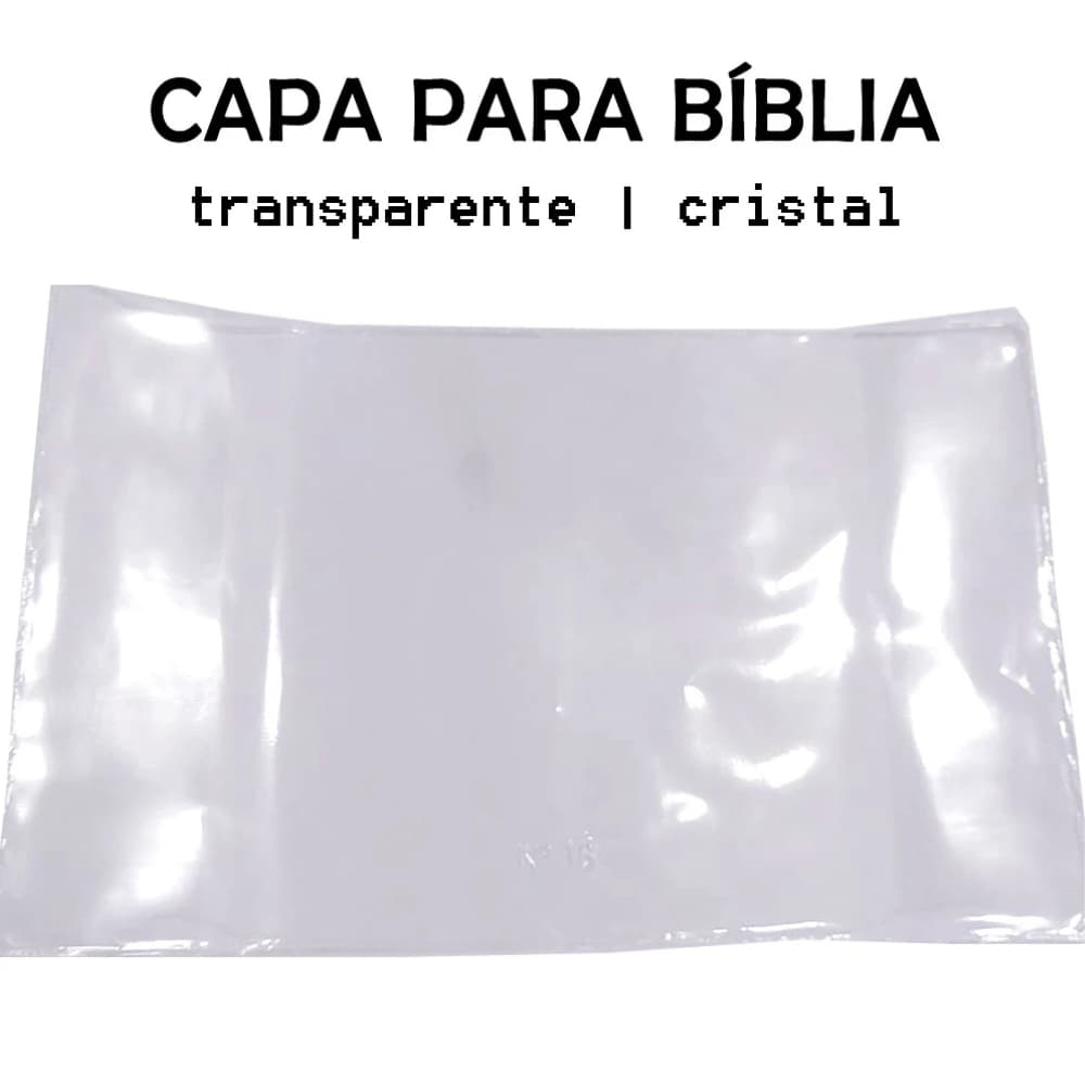 Capa Protetora Transparente para Bíblia - Proteção Contra Sujeira e Durabilidade