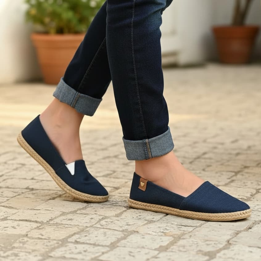 Sapatilha Feminina Moleca Bico Redondo Casual Básica Alpargata Confortável 5287210