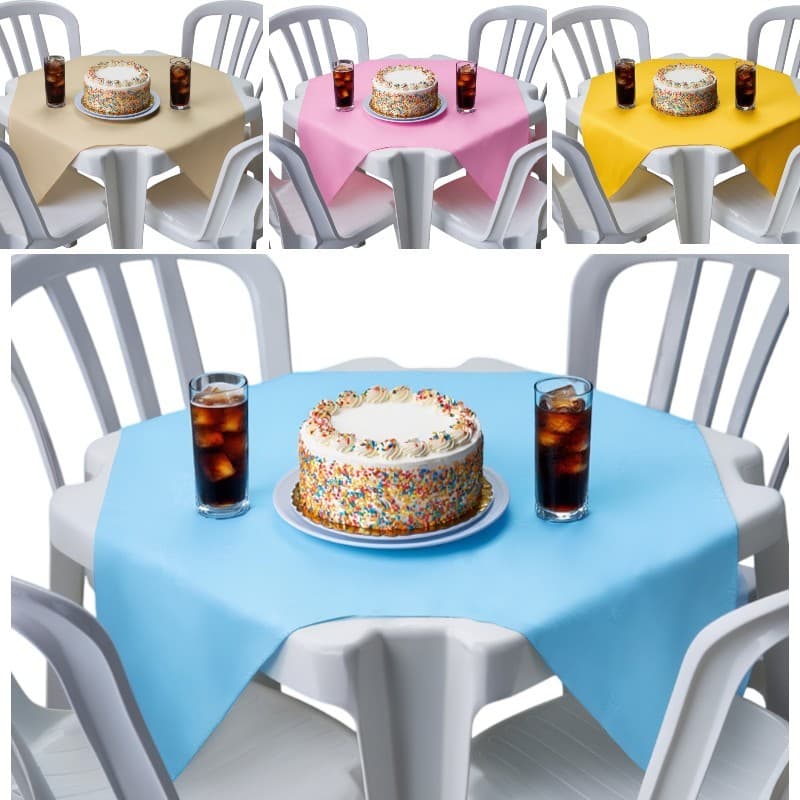 Toalha de Mesa Cobre Manchas Quadrada 70x70cm Varias Opção de Cores TNT Cami