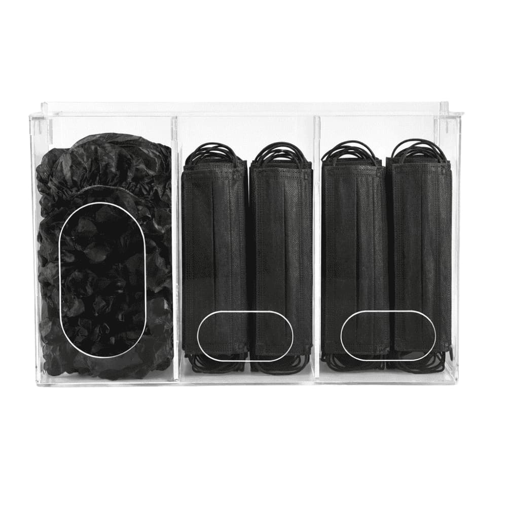 Suporte Triplo De Parede Para Máscara, Toucas, Propes, Luvas