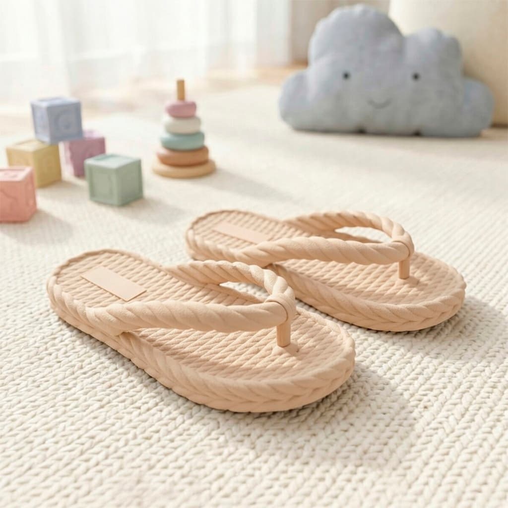 Chinelo Nuvem Infantil Meninas Trançado Kids Leve Macio Antiderrapante Seguro Escolar Casual Dia Dia