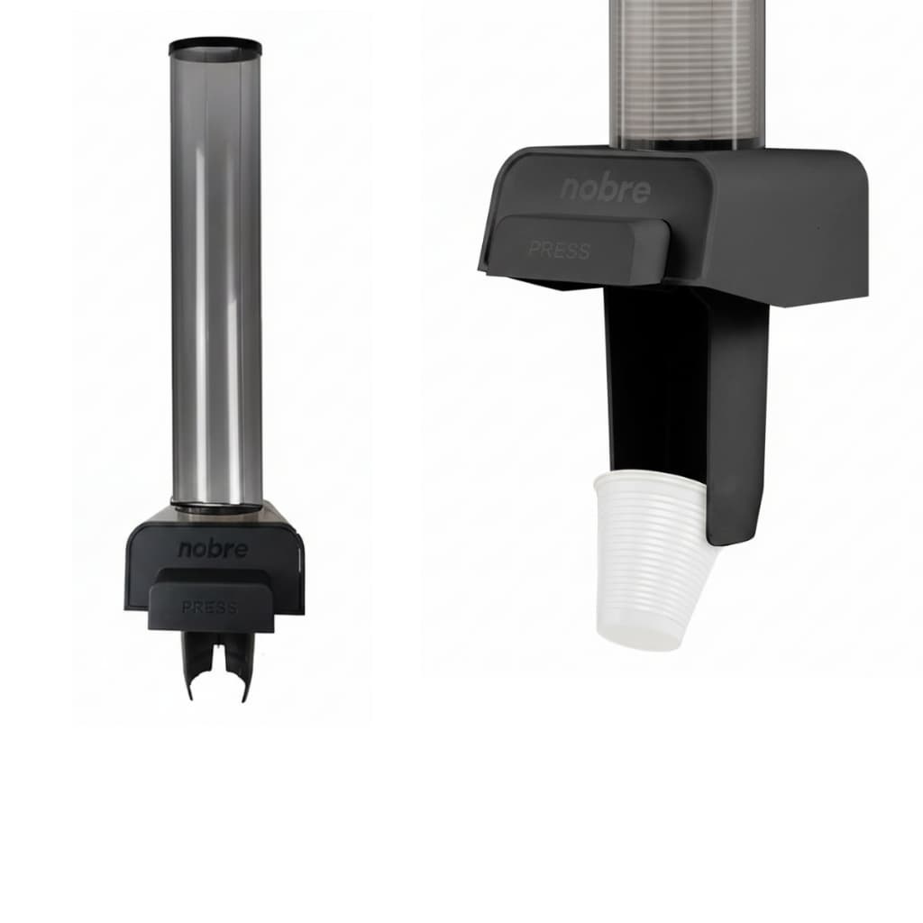 Dispenser Suporte Poupador De Copos De Água Cor Preto Nobre