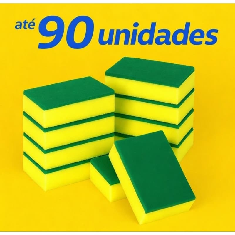 Kit Esponja Lava Louça Exata – Até 90 Unidades