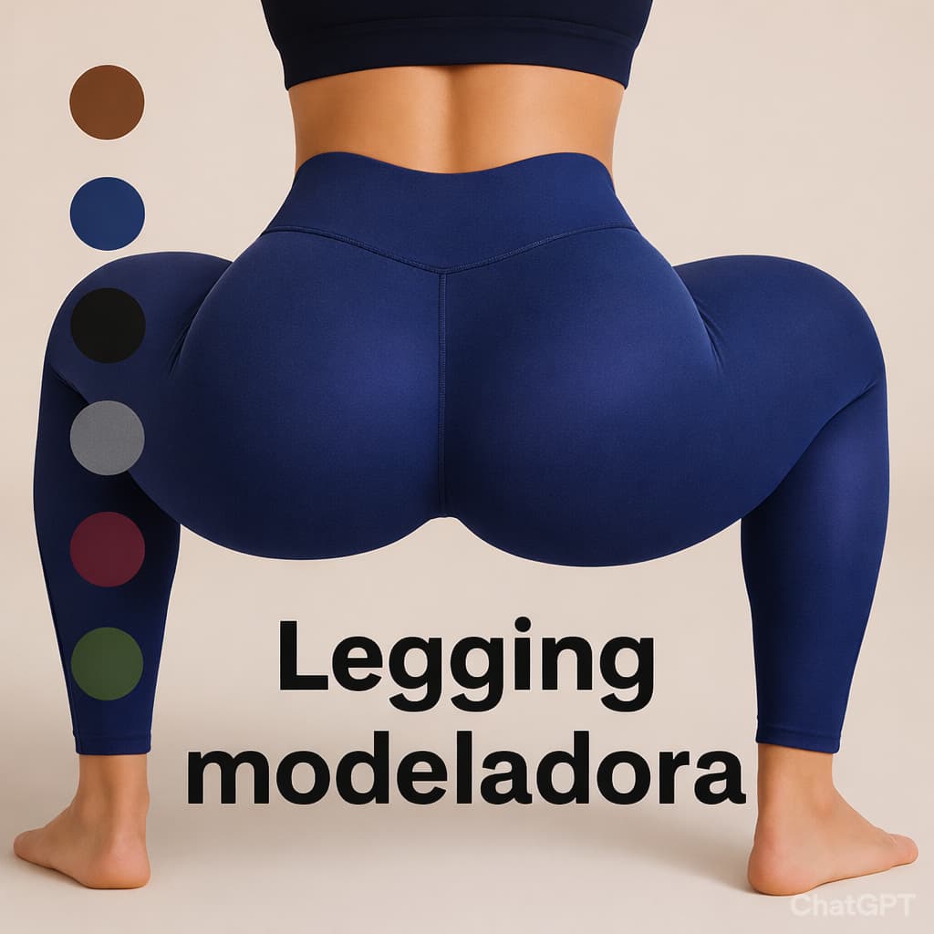 Calça Legging Anti Transparência Grossa Leg academia Cintura alta Lycra