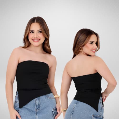 Cropped blusa tomara que caia adocelente tendencia menina canelado 12 14 anos cores