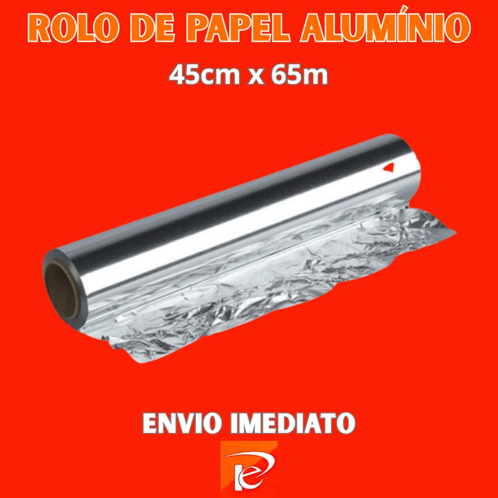Rolo de Papel Alumínio Thermoprat 45cm x 65m – Rolo Profissional para Cozinha Prático e Fácil!