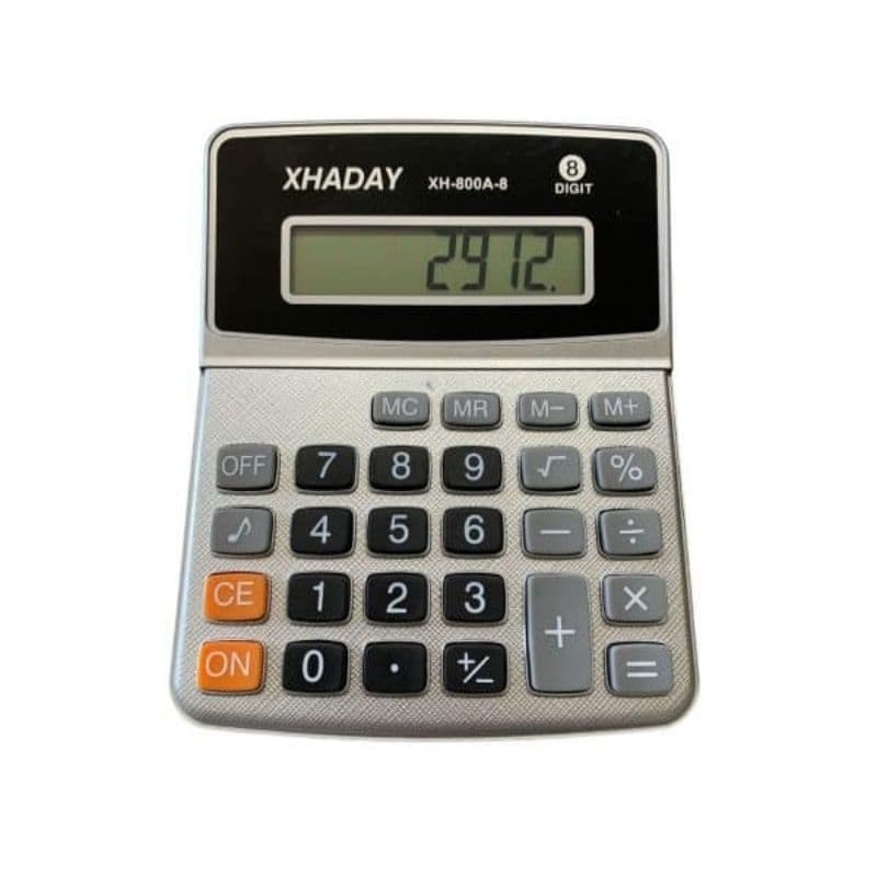 Calculadora X Cell 8 Dígitos Bateria Interna Xc Ca 800a Cor Cinza