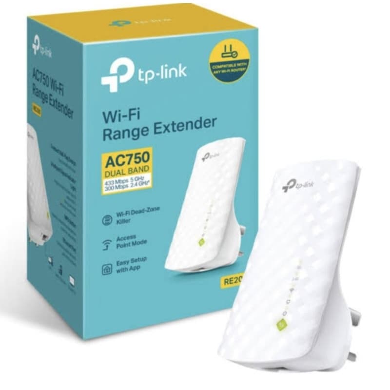 Repetidor Wifi Tp-link Re200 Dual Band 750mbps 2.4ghz E 5ghz