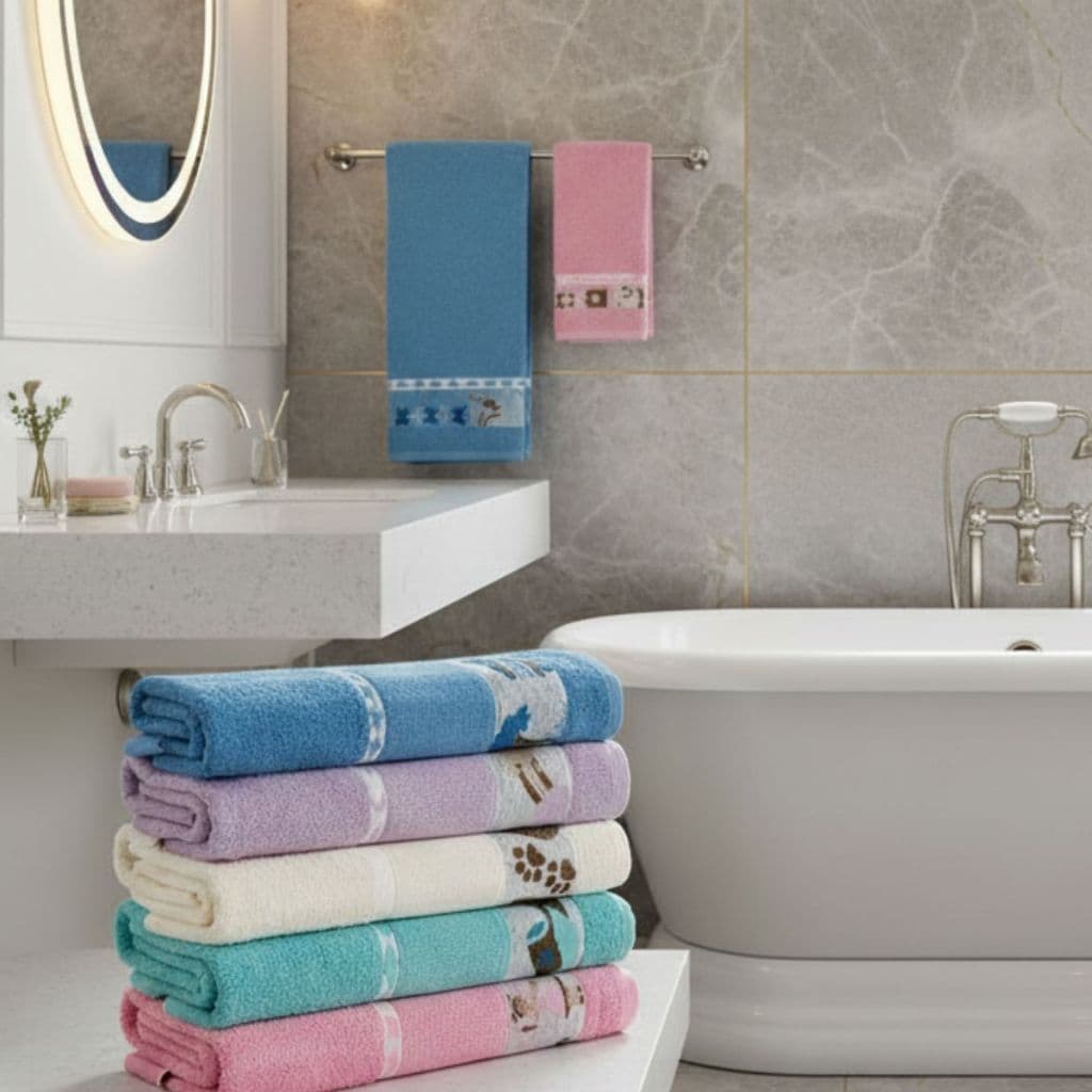 Toalha de Banho Kids 100% Algodão 70x120cm - 250g para Bordar Infantil - Linha Luxo