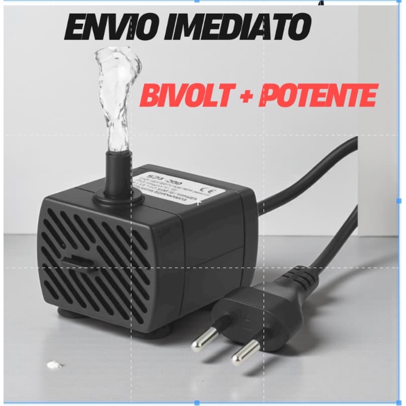 Bomba Submersa 210l/h Bivolt Bombinha  Para Aquário Fonte Água Bebedouro Pet Bomba de Aquário