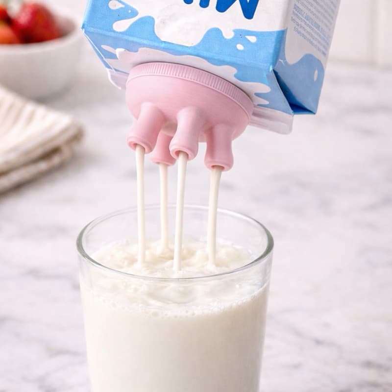 Tampa Caixa Leite Suco Vaca Vaquinha Cow Teta Caixinha Tetra Park