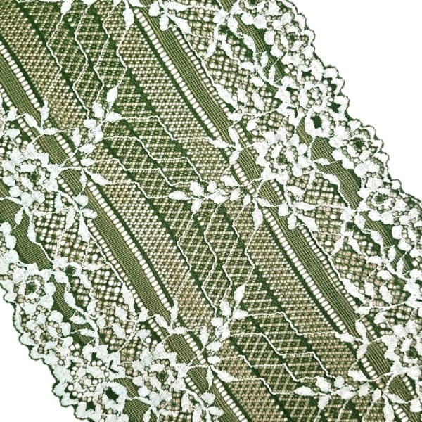 Renda bicolor com elastano para lingerie 4.5 metros ou 100 gramas por cor escolhida vestido feminino