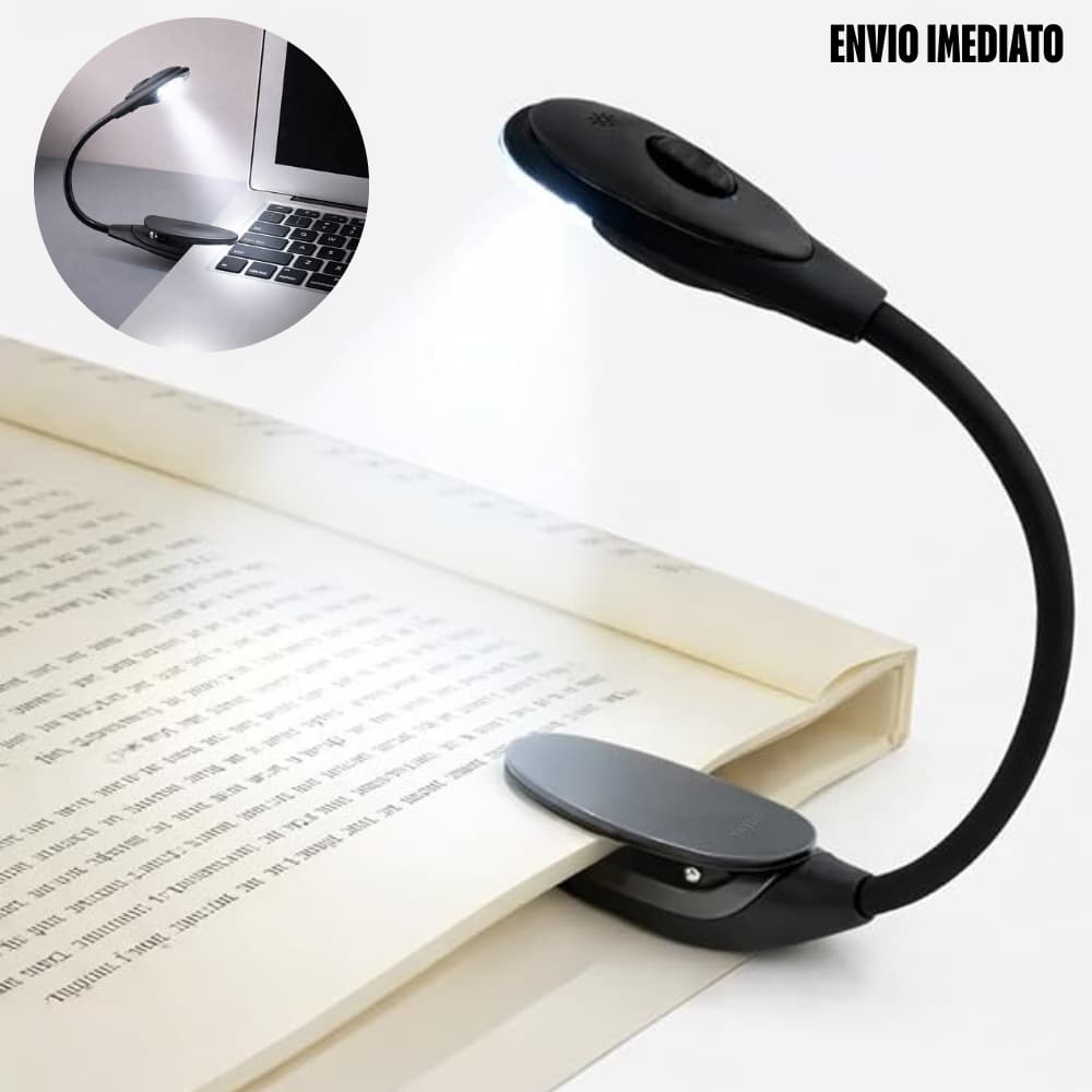 Mini Lâmpada De Mesa LED Alimentada Por Bateria Livro De Leitura com Clipe De suporte Luz Ajustável Portátil.