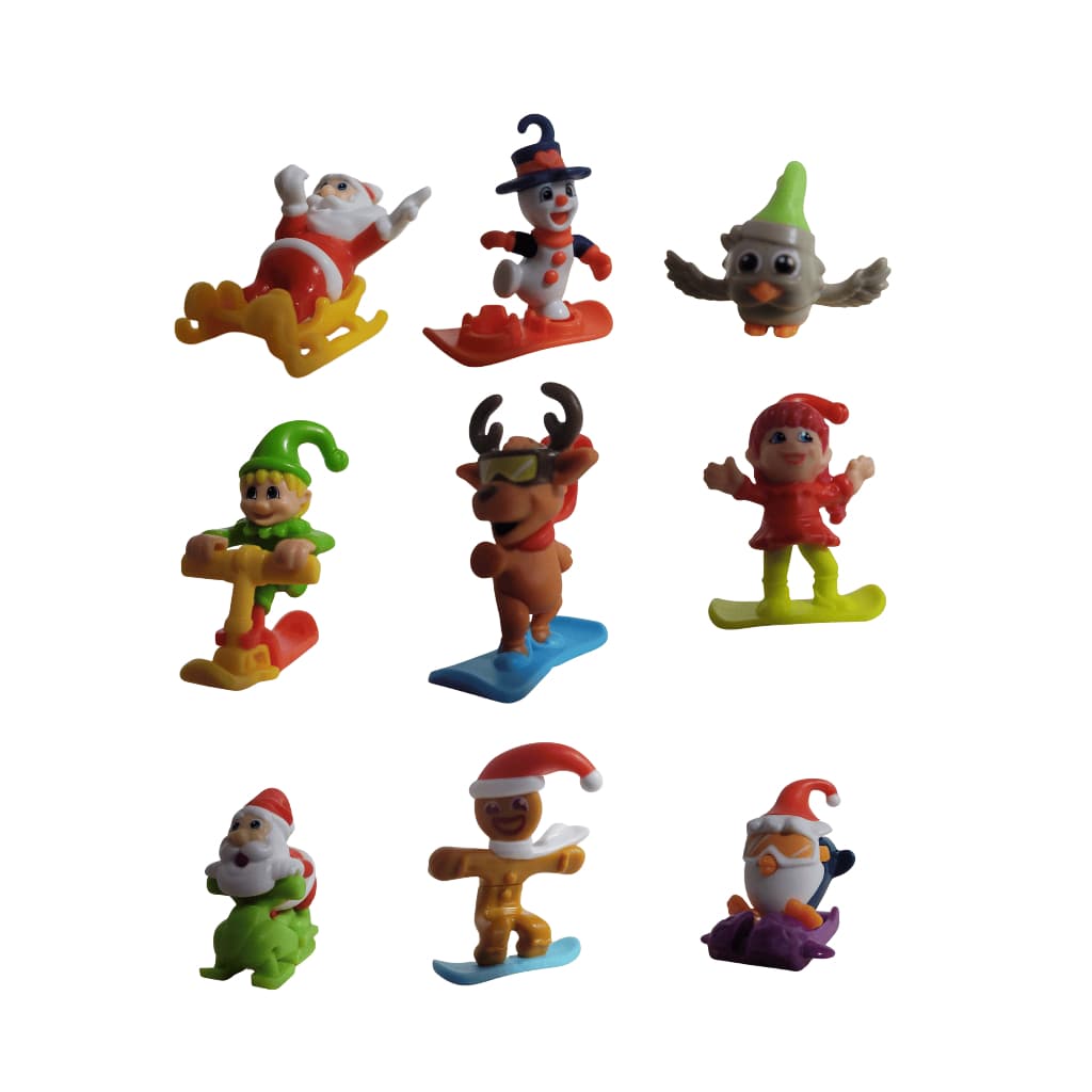 Boneco Surpresa Kinder Ovo Natal 2025 - Ver Modelos Disponiveis - Papai Noel, Biscoito, Elfo, Etc