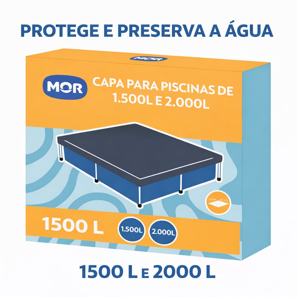 Capa para Piscina Retangular 1500 Litros e 2000 Litros Mor