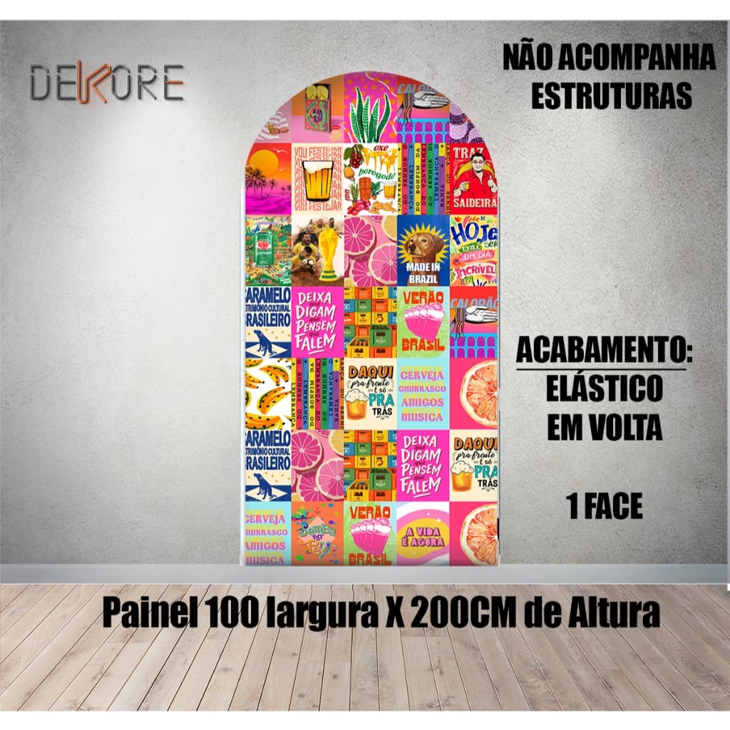 Painel Lateral Brasilidade Lambe Lambe Buteco 1 Face