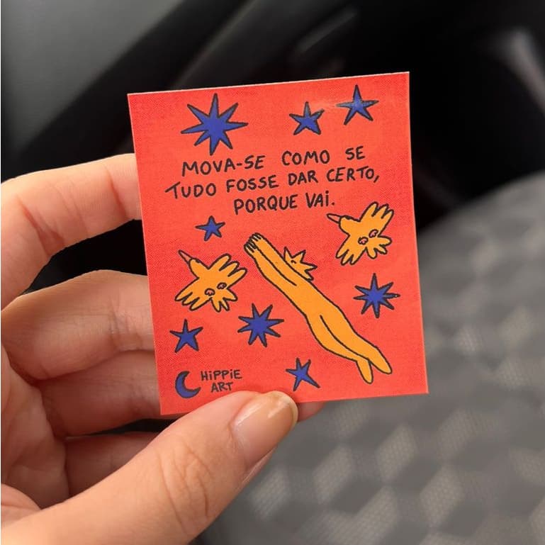 Imã de Geladeira Mova-se Para Dar Certo