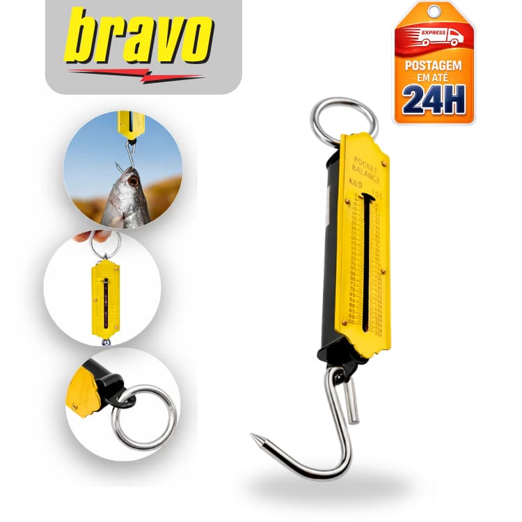 Balança de Dedo de 12kg e 25Kg – Portátil, Precisa e Econômica | Ideal para Pesca Encomendas