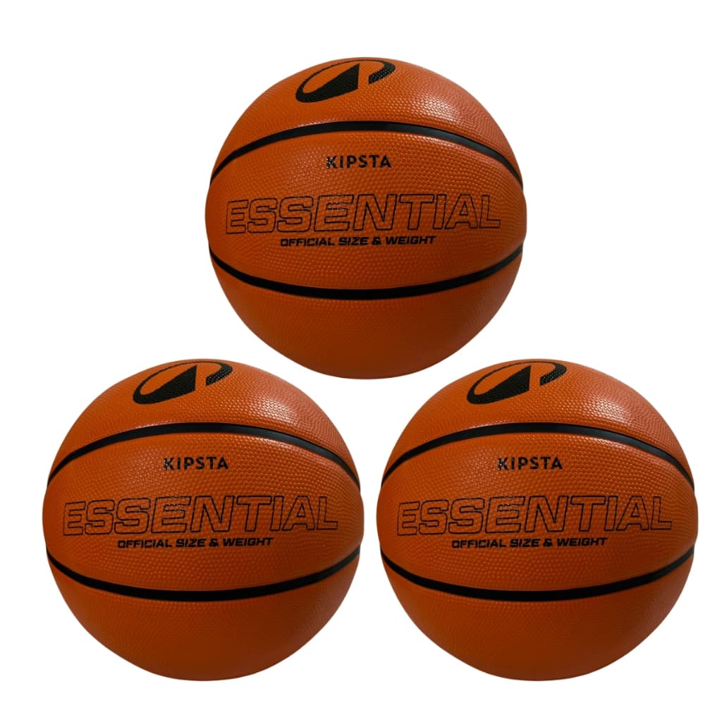 KIT 3 Bolas de  Basquete R100 Tamanho 7 (oficial) Tarmak - 3 unidades