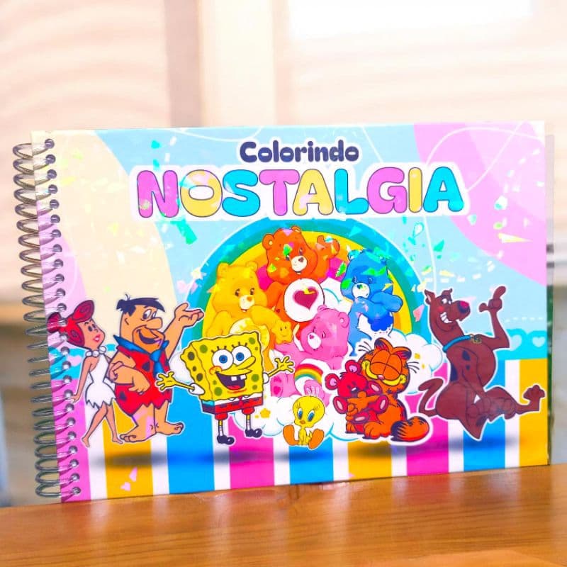 livro de colorir nostalgia 50 DESENHOS