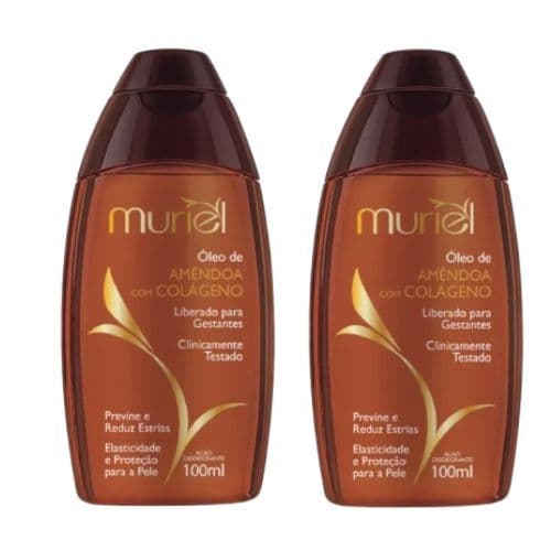 Kit 2 und Óleo Corporal Muriel Amêndoa com Colágeno 100ml