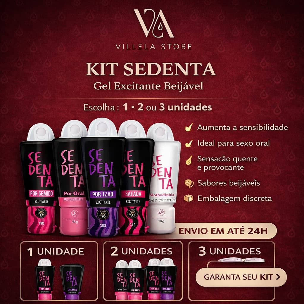 KITS 1, 2, e 3 SEDENTA POR GEMIDO ORAL TEZÃO SAFADA MOLHADINHA SEX SHOP PRODUTOS ERÓTICOS PARA CASAL