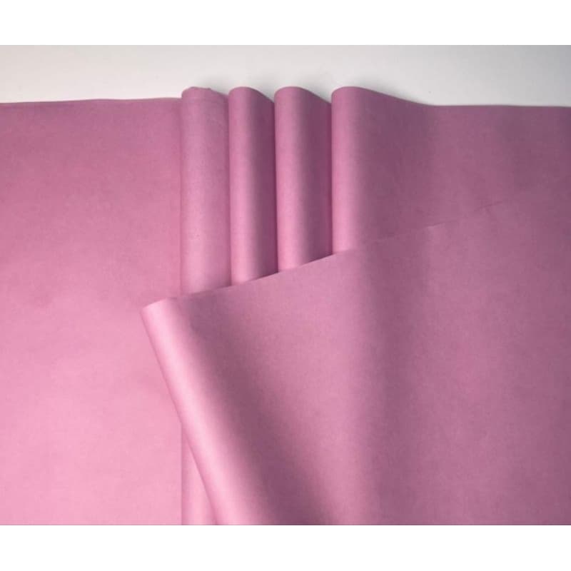 Papel de Seda Super Rosa Seco - 100 Folhas , 4 Tamanhos, Seu Trabalho em Grande Estilo e Profissionalismo(Embalagem)