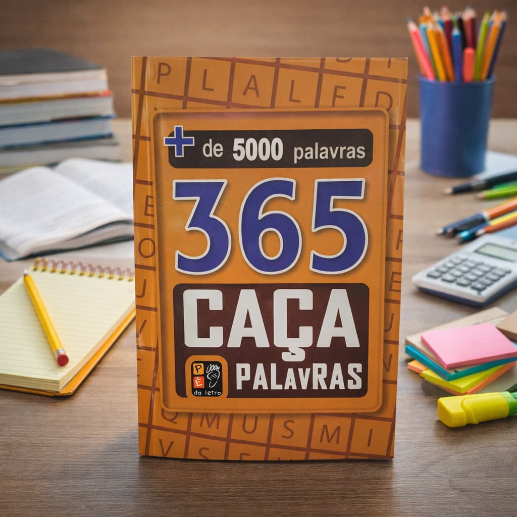 365 Caça Palavras com + de 5.000 Palavras / Diferentes Níveis