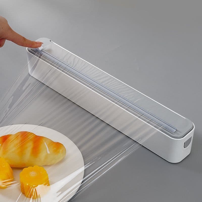 Cortador de Filme Plástico PVC Ajustável com Ventosa Forte - Selagem de Alimentos e Corte Fácil