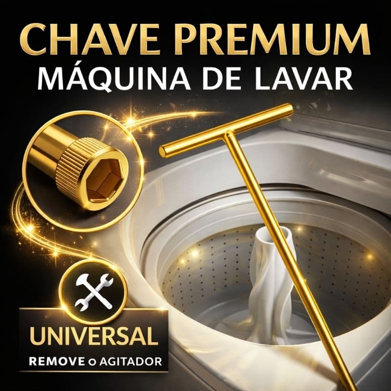 Chave T 10mm Pastilha Percarbonato - Chave Longa Agitador Máquina Lavar Universal Limpeza 100% Puro Removedor Sujeira