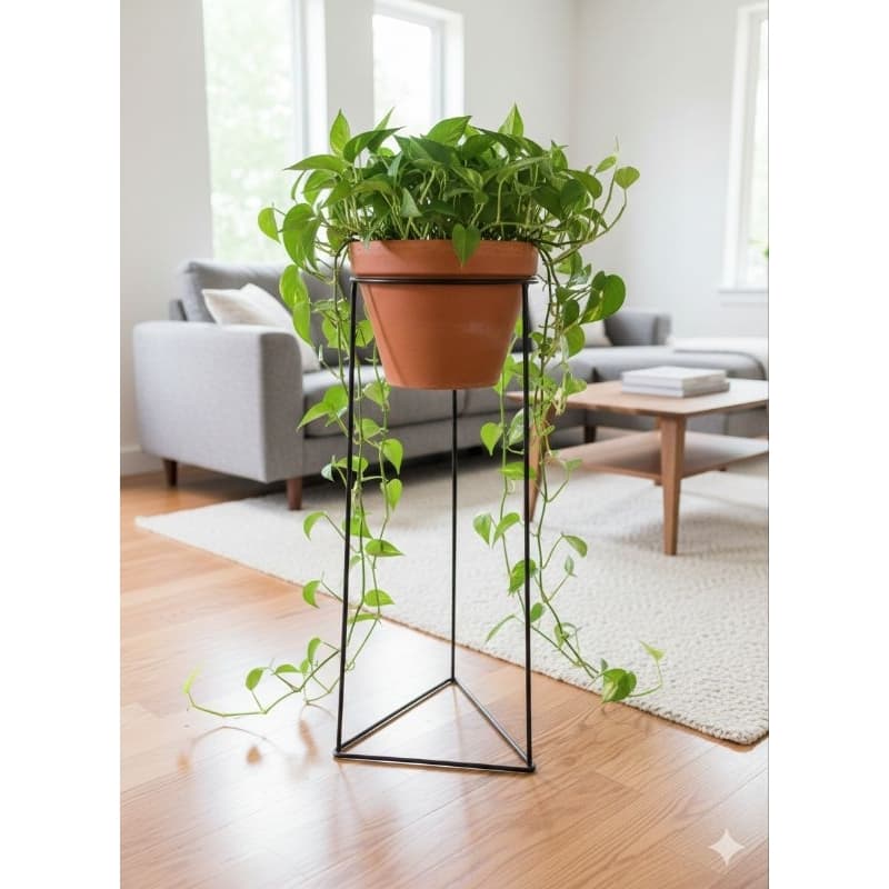 suporte triangular para vaso de planta 51X18
