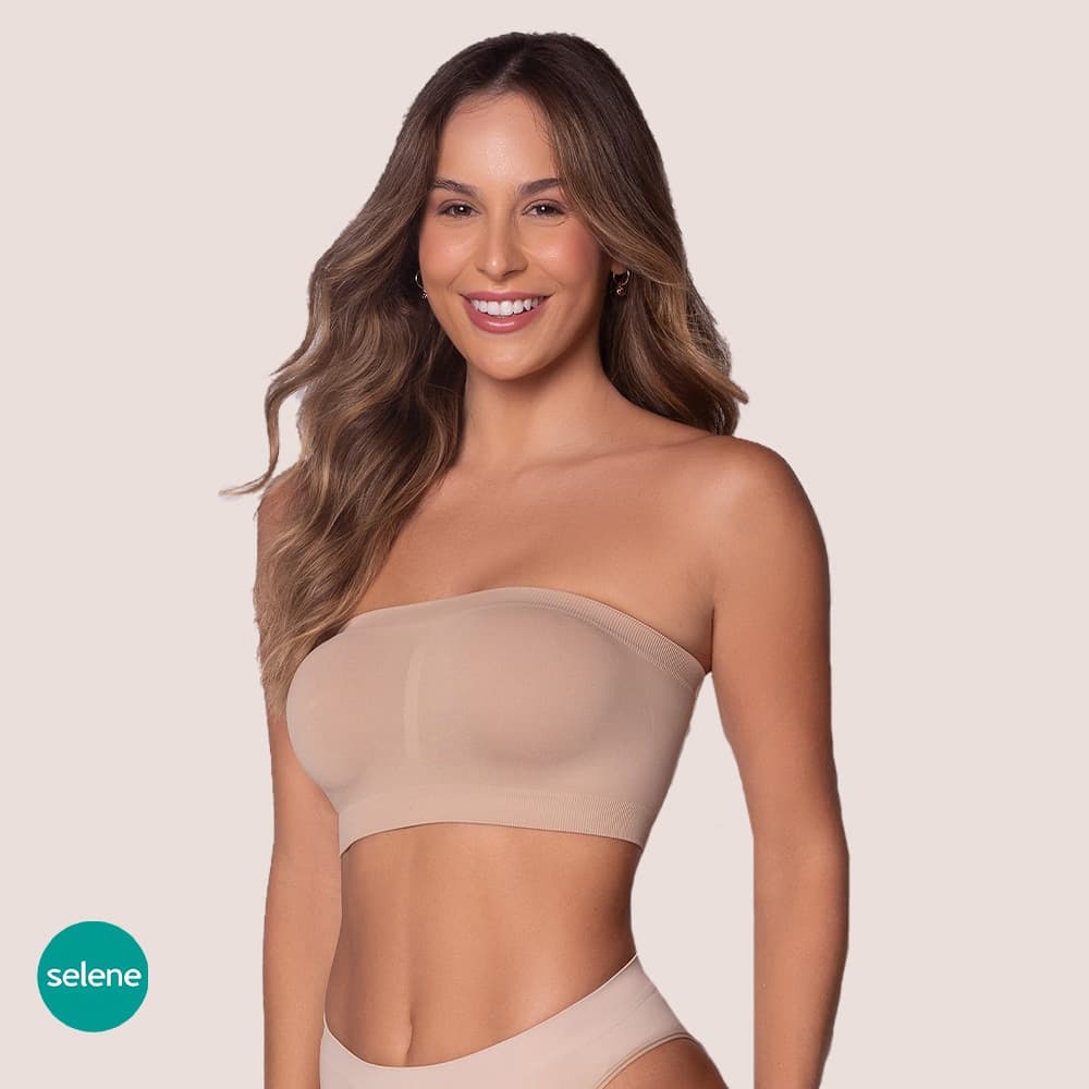 Sutia Faixa Tomara Que Caia Sem Costura Sem Bojo  Sem Costura