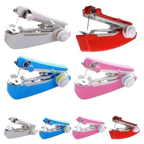 Mini Máquina de Costura Portátil Spring Come Cor Branco Pilha