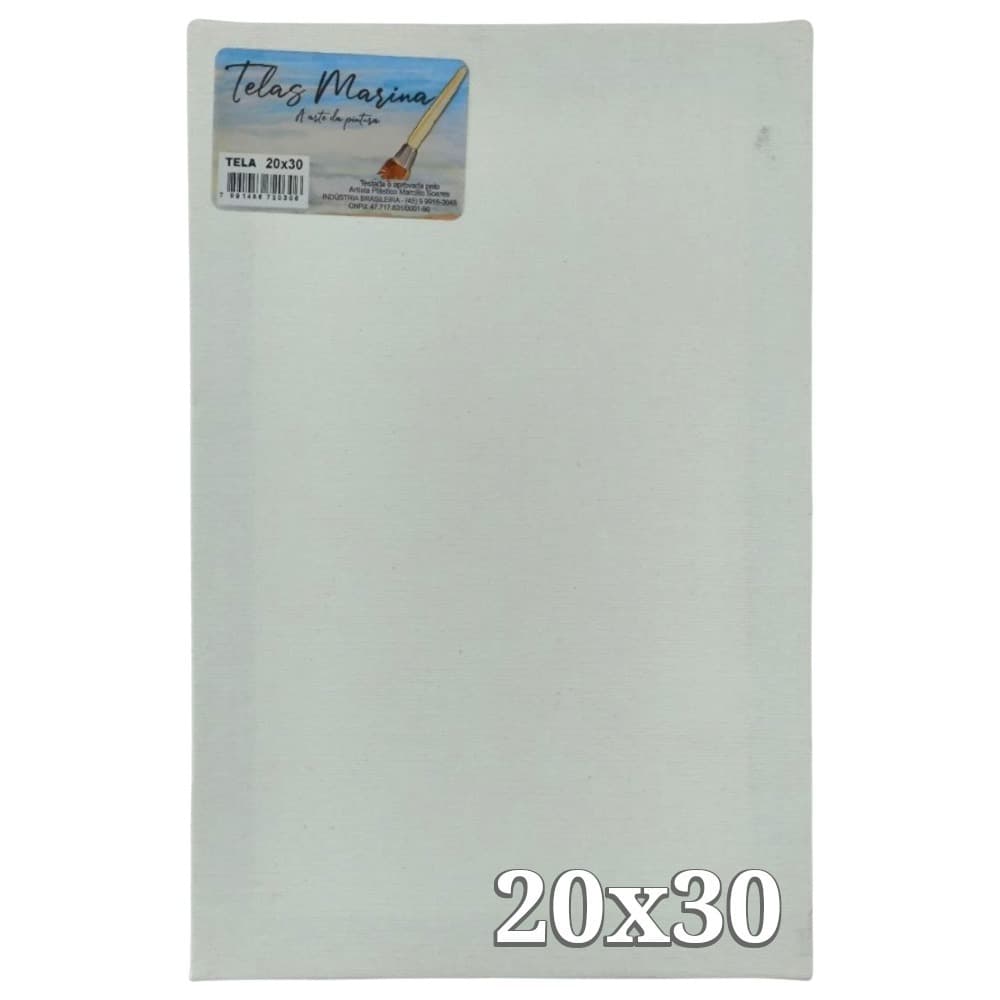 Telas de Pintura 20x30 (1, 5 ou 10 UNDS) Algodão Ótima Qualidade Guache Óleo Acrílica Artesanato Escolar