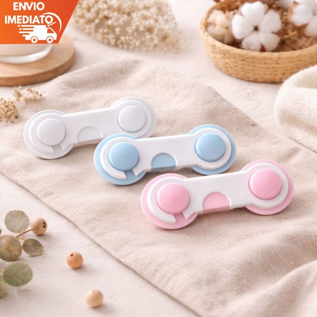 Trava Armario Gaveta Porta 2 Unid. Seguranca Bebe