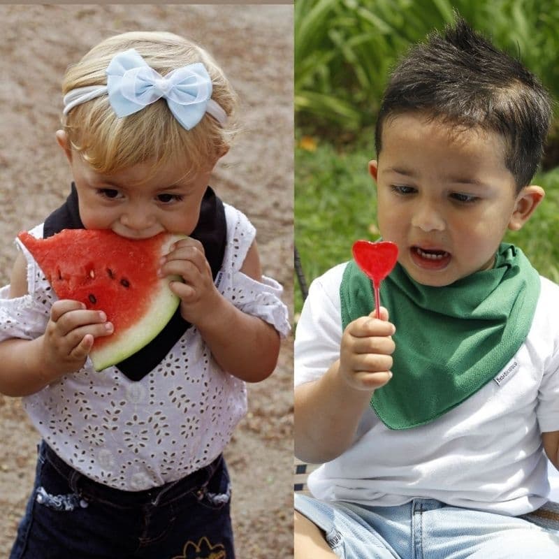 Babador Bebê Bandana Impermeável Infantil Menino e Menina 100% Algodão Antialérgico Kit Com 3