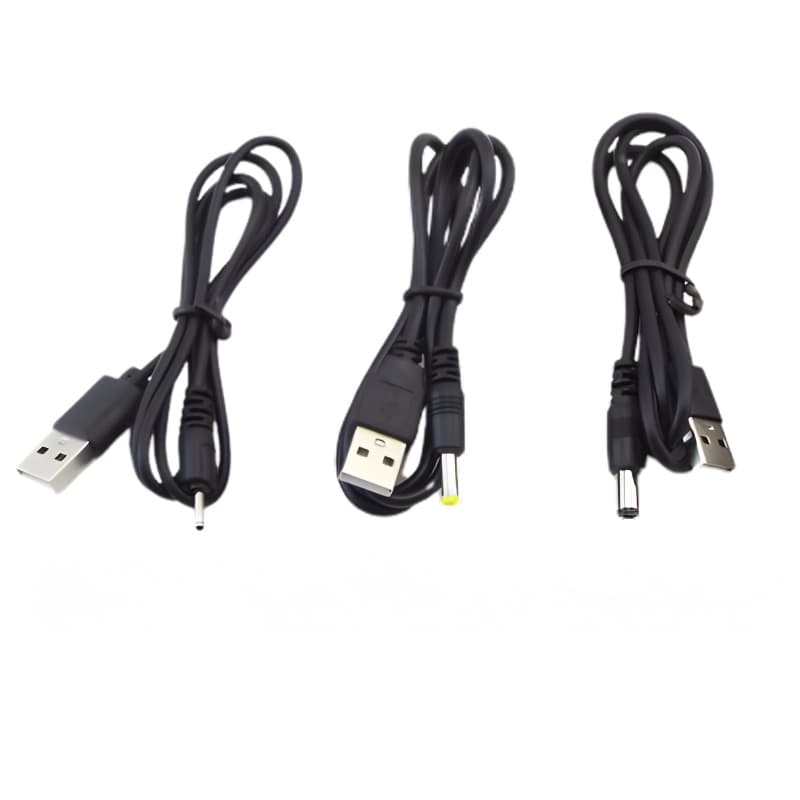 Cabo Conector Usb Macho Para Dc 2.0 3.5 5.5mm 5V Carregador De Alimentação