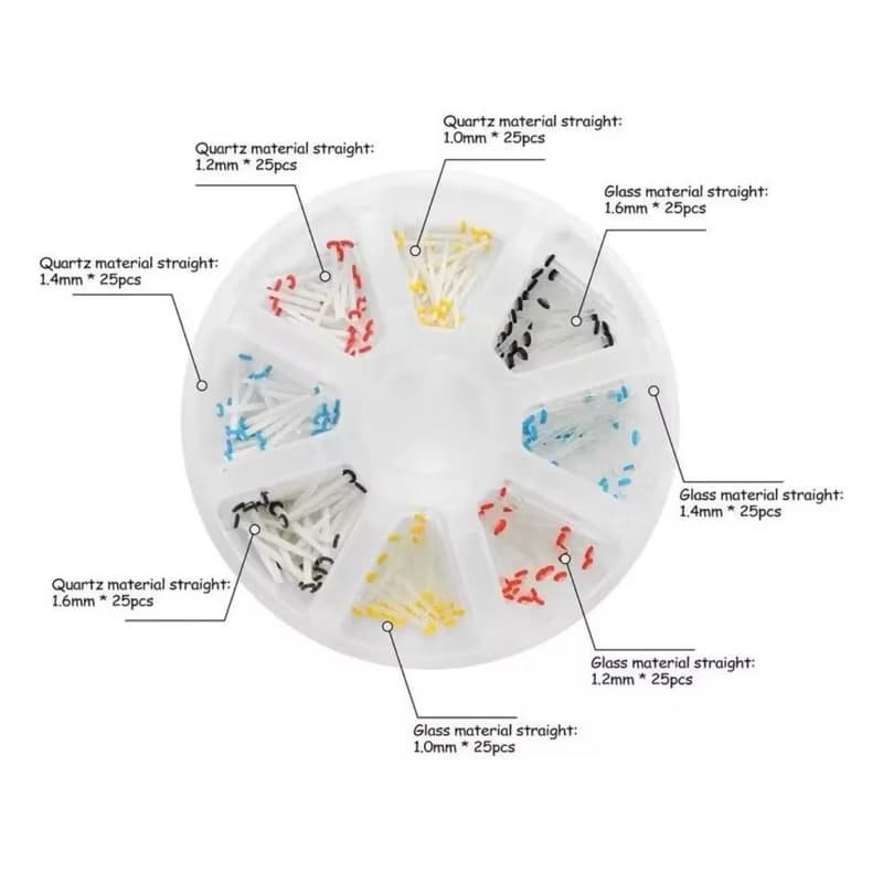 ￼Pino de Fibra de Vidro Odonto com 200 unidades Envio rápido