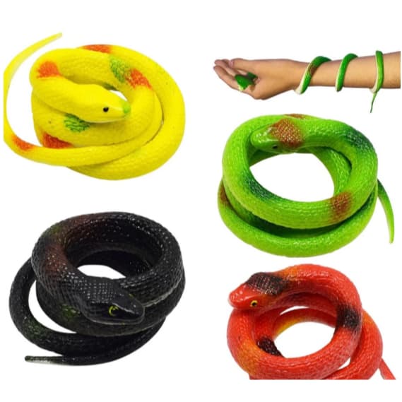 Cobra de Vinil/Borracha Realista KiT Brinquedo Para Enfeite Halloween brincar e Assustar pessoas