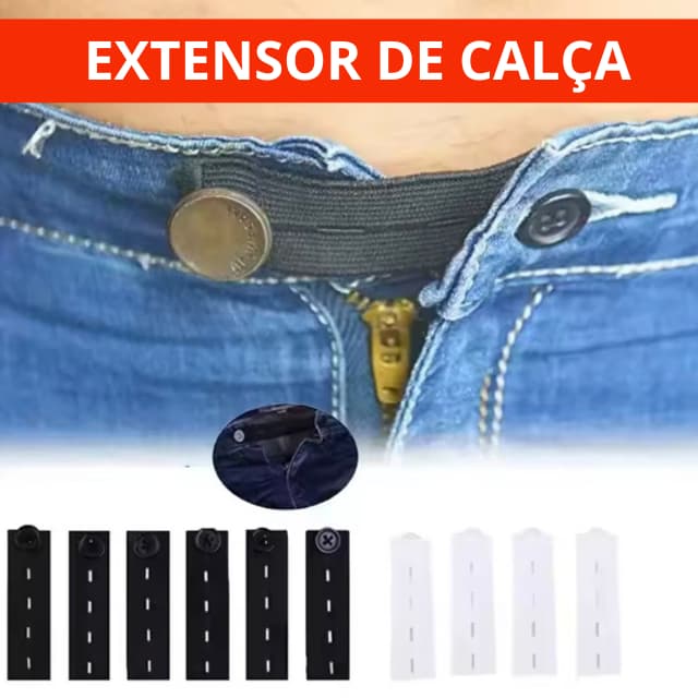 KIT 3 Extensor de Calça Jeans para Gestantes, Grávidas, Não perca suas Calças
