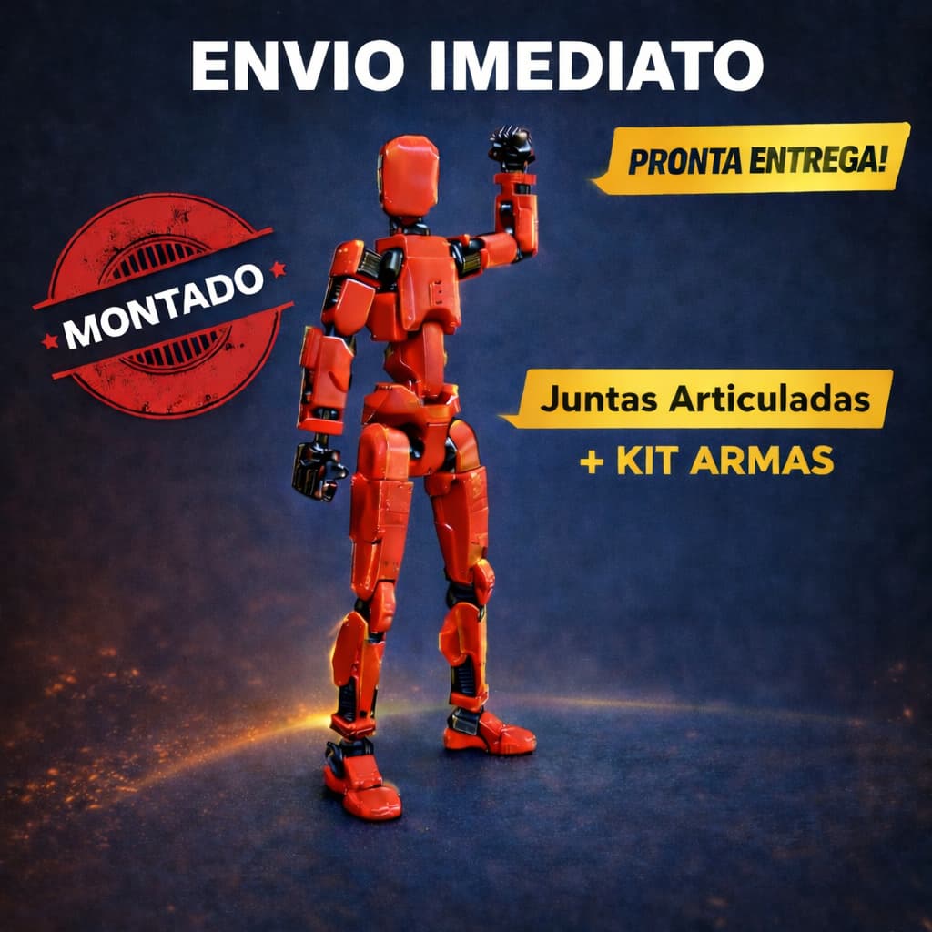 Boneco Articulado Dummy 13 JÁ MONTADO + KIT ACESSÓRIOS