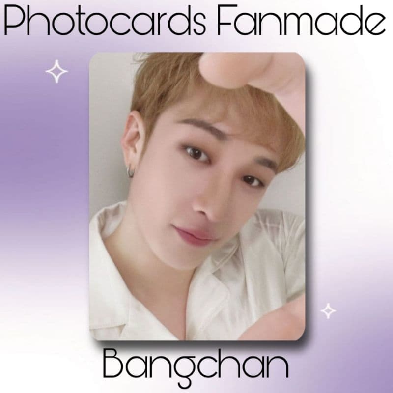Photocards Fanmades Stray kids Skz Stay Laminados Frente e verso